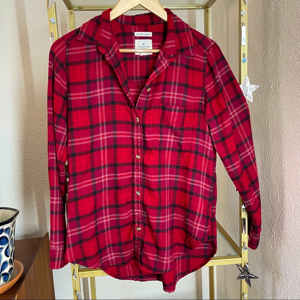 Ahh- mazingly Soft Boyfriend Fit Flannel in Classic Red